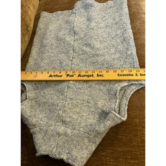 Tahari Open-Front Vest Womens M Gray Wool Blend w/Pockets - Picture 6 of 8